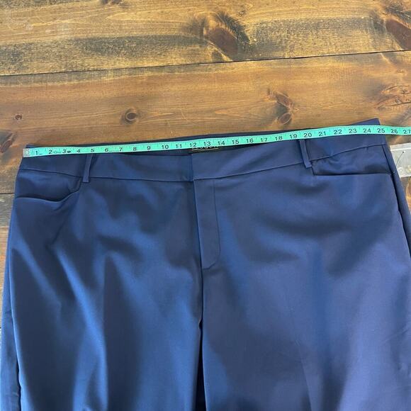 Eloquii Navy Blue Straight Leg Trouser Pants Office Career Wear Women's 26 R NEW - Picture 9 of 11